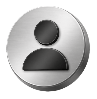 3D-Silber-Benutzer-Avatar-Icon als gestalterisches Element auf der FAQ-Seite