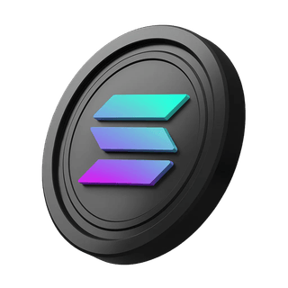 Solana-SOL-Coin seitlich im Hero-Banner platziert
